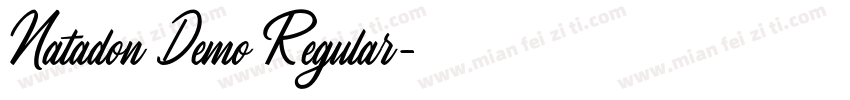 Natadon Demo Regular字体转换